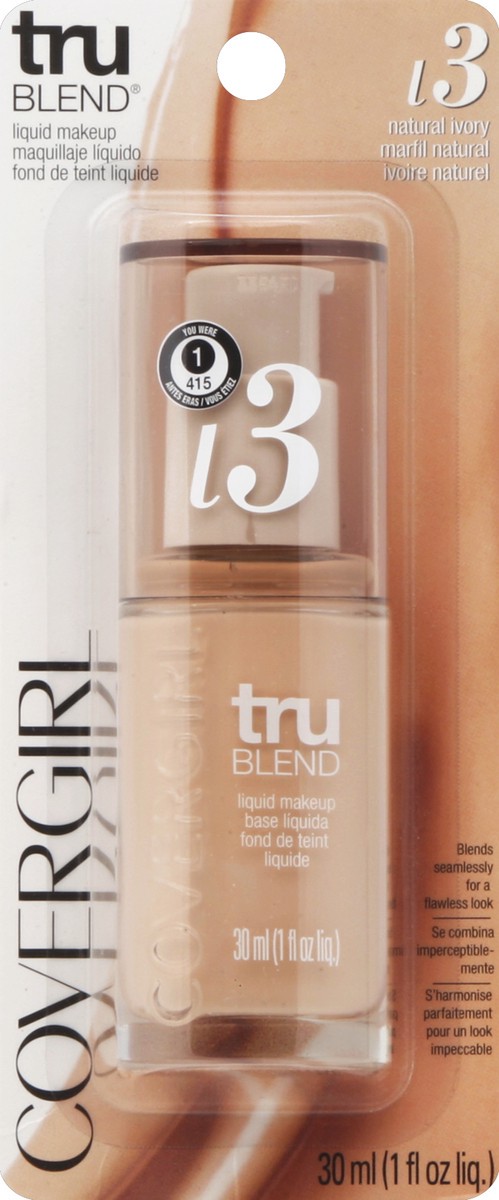 slide 2 of 3, Covergirl Trublend Liquid Makeup - L3 Natural Ivory, 1 fl oz