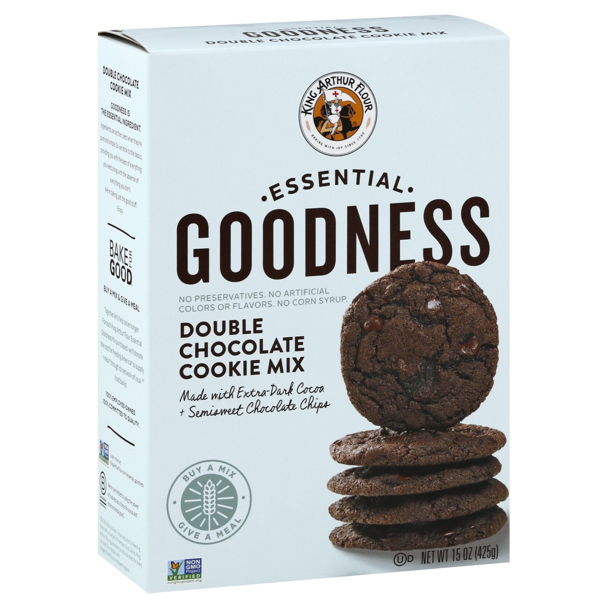 slide 6 of 10, King Arthur Essential Goodness Double Chocolate Cookie Mix, 15 oz