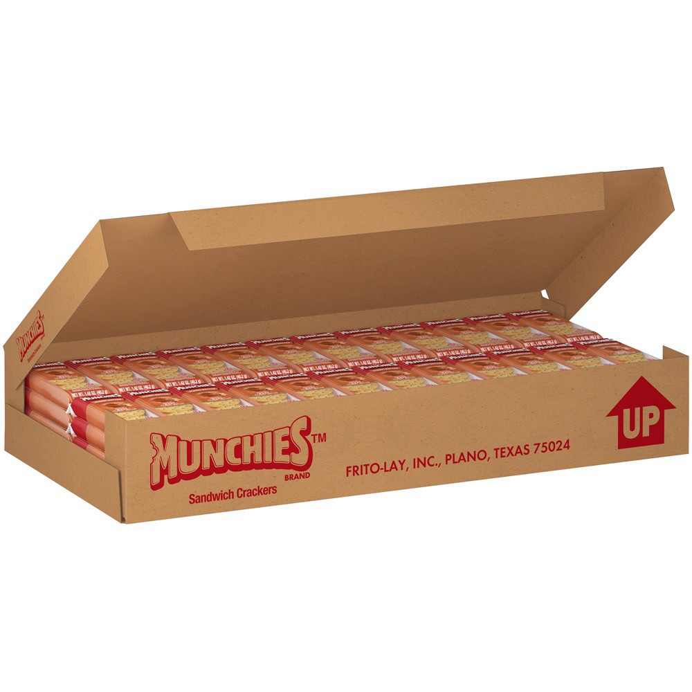 slide 5 of 6, Munchies Sandwich Crackers Peanut Butter on a Baked Golden Toast Cracker 1.42 Oz, 1.42 oz