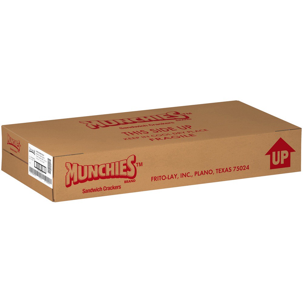 slide 3 of 6, Munchies Sandwich Crackers Peanut Butter on a Baked Golden Toast Cracker 1.42 Oz, 1.42 oz