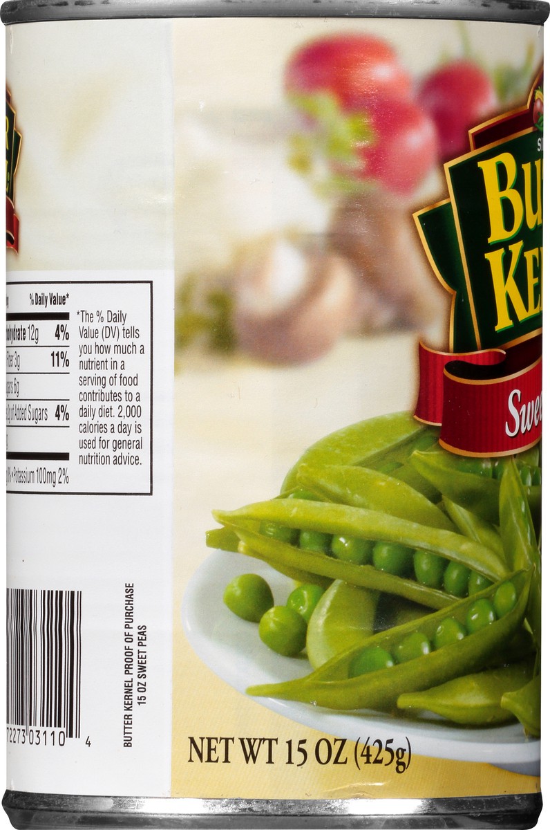 slide 8 of 12, Butter Kernel Sweet Peas, 15 oz