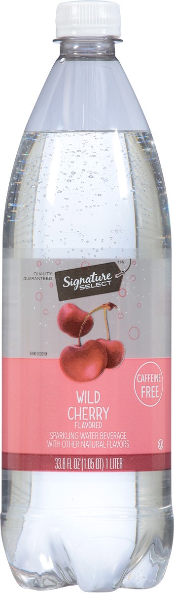 slide 4 of 11, Signature Select Wild Cherry Flavored Sparkling Water Beverage 33.8 fl oz, 33.8 fl oz