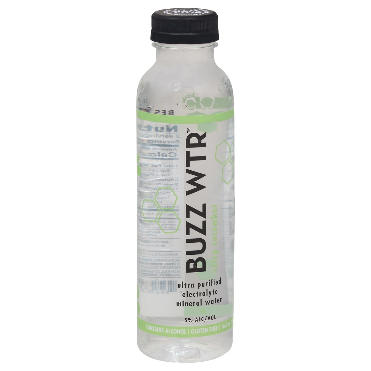 slide 2 of 9, Buzz Wtr Ultra Purified Electrolyte Crisp Cucumber Mineral Water 16.9 oz Bottle, 16.9 fl oz