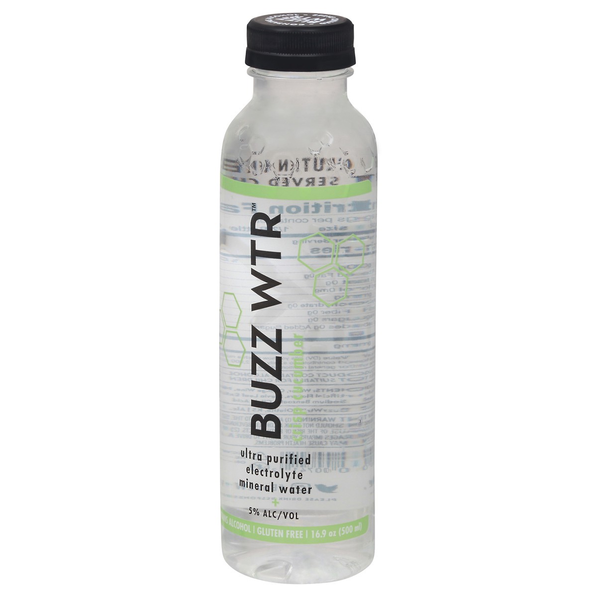 slide 3 of 9, Buzz Wtr Ultra Purified Electrolyte Crisp Cucumber Mineral Water 16.9 oz Bottle, 16.9 fl oz