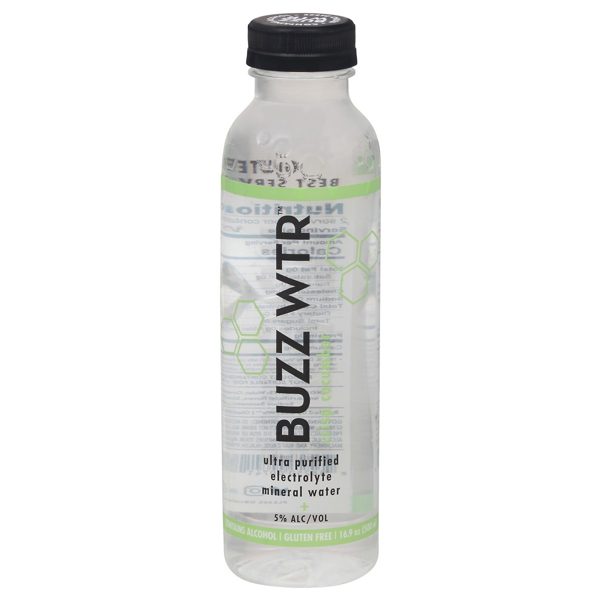 slide 1 of 9, Buzz Wtr Ultra Purified Electrolyte Crisp Cucumber Mineral Water 16.9 oz Bottle, 16.9 fl oz