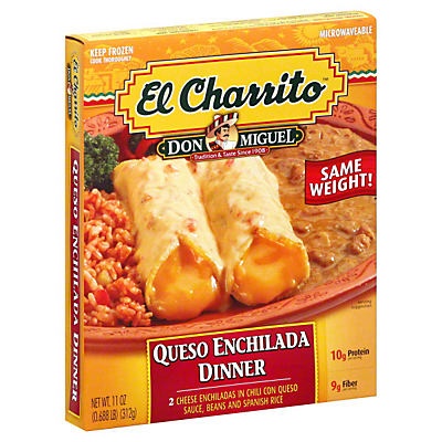 slide 1 of 1, Don Miguel El Charrito Queso Enchilada Dinner, 11 oz