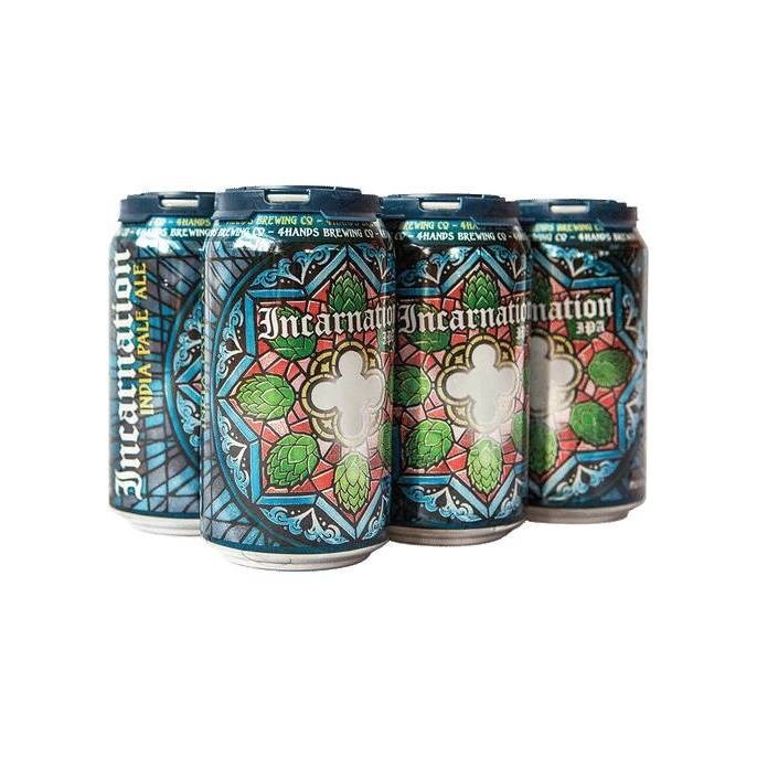 slide 1 of 1, 4 Hands Brewing Co. Brewing Incarnation IPA Beer - 6pk/12 fl oz Cans, 6 ct; 12 fl oz