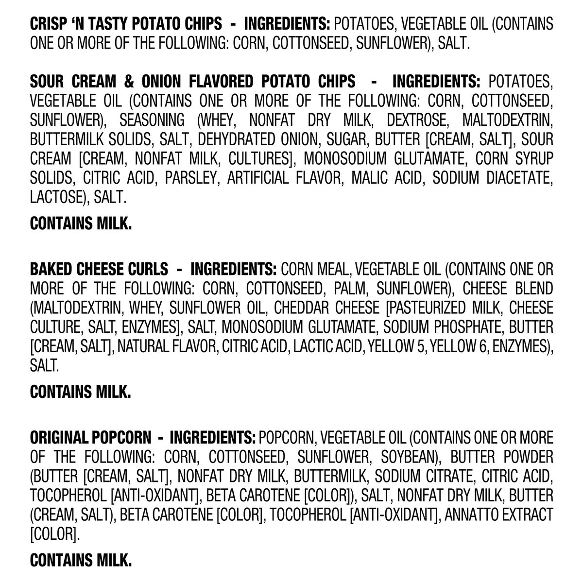 slide 5 of 12, Herr's Variety Snack Pack - 10 Count, 10 ct