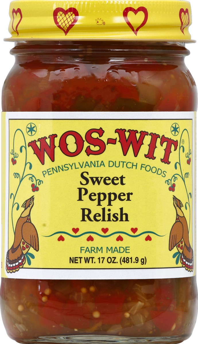 slide 2 of 2, Wos-Wit Relish, Sweet Pepper, 17 oz