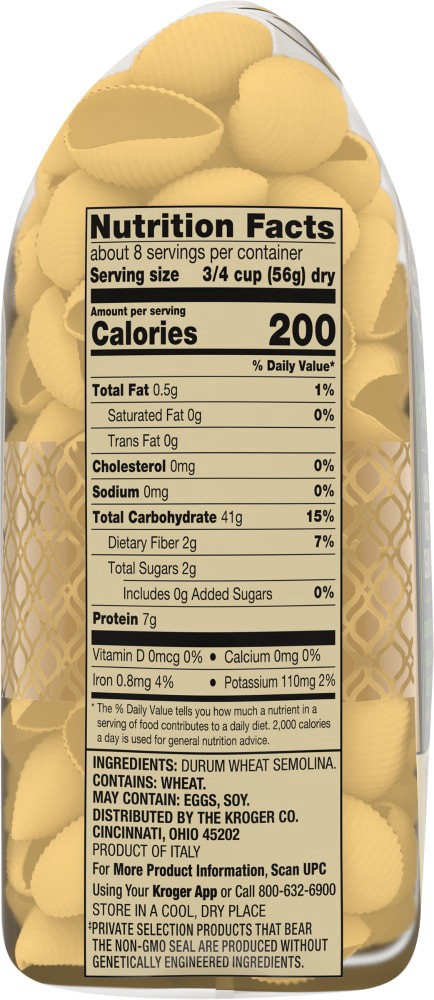 slide 2 of 4, Kroger Private Selection Medium Pasta Shells, 16 oz