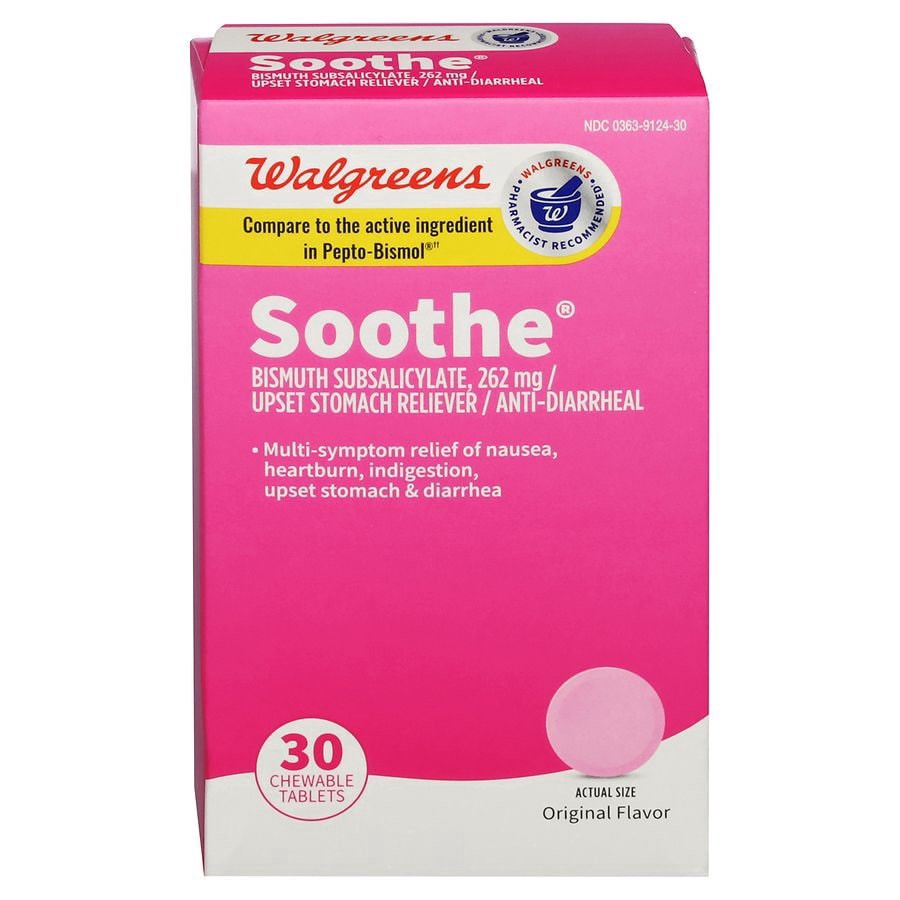 slide 1 of 5, Walgreens Soothe Chewable Tablets Wintergreen, 30 ct