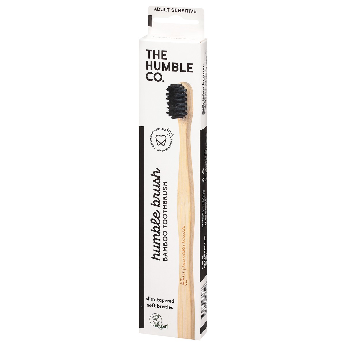 slide 3 of 9, The Humble Co. Adult Sensitive Humble Brush Bamboo Toothbrush 1 1 ea, 1 ct