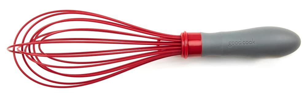 slide 1 of 1, Good Cook Pro Silicone Whisk - Gray/Red, 11 in