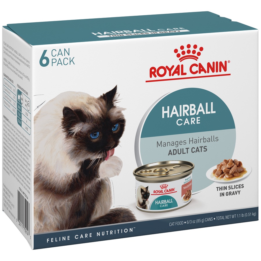 slide 2 of 9, Royal Canin Feline Health Nutrition Hairball Care Wet Cat Food Multipack, 6 ct; 3 oz