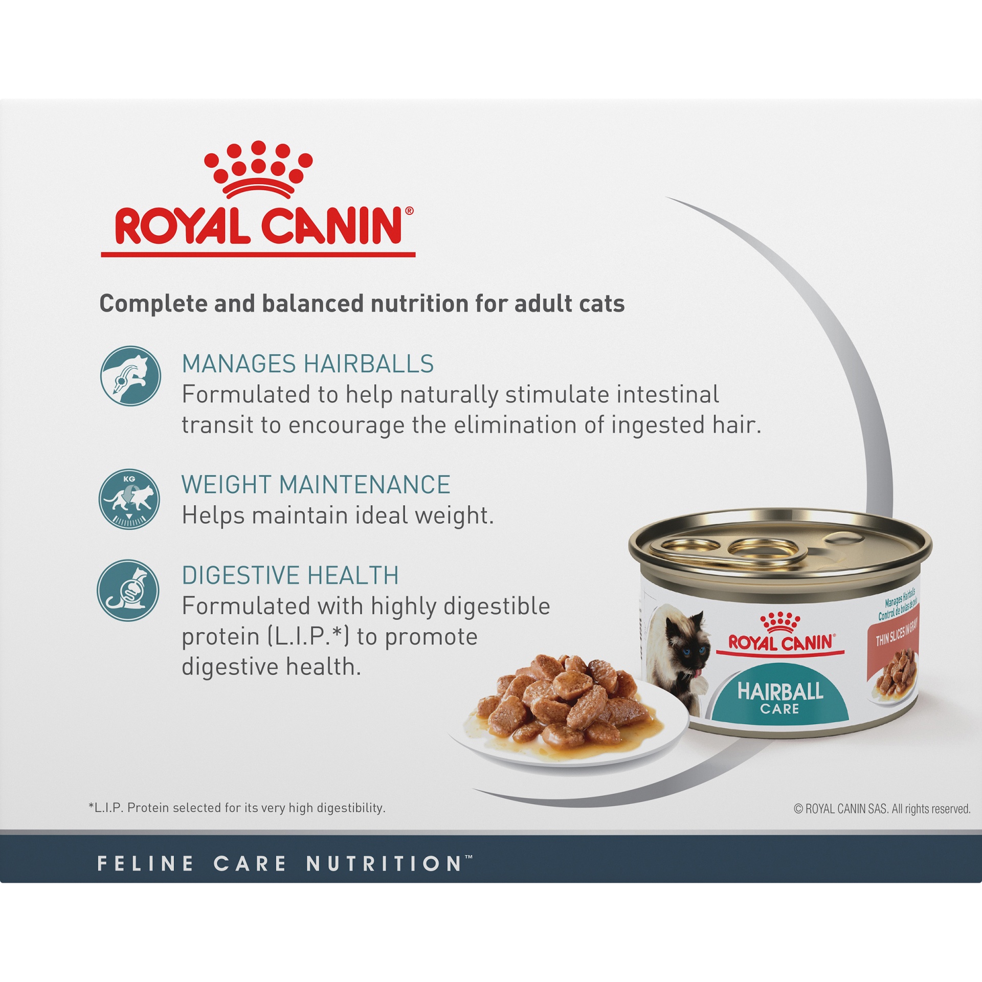 slide 6 of 9, Royal Canin Feline Health Nutrition Hairball Care Wet Cat Food Multipack, 6 ct; 3 oz