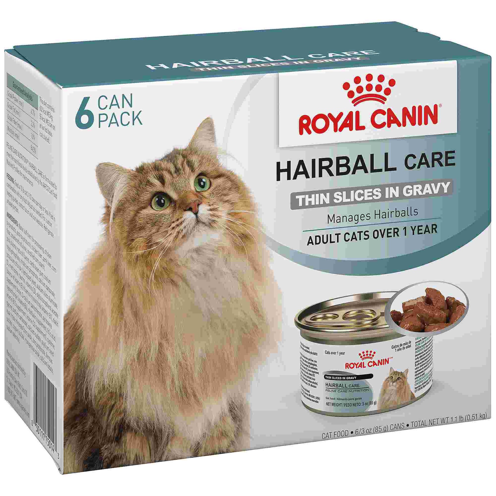 slide 1 of 9, Royal Canin Feline Health Nutrition Hairball Care Wet Cat Food Multipack, 6 ct; 3 oz