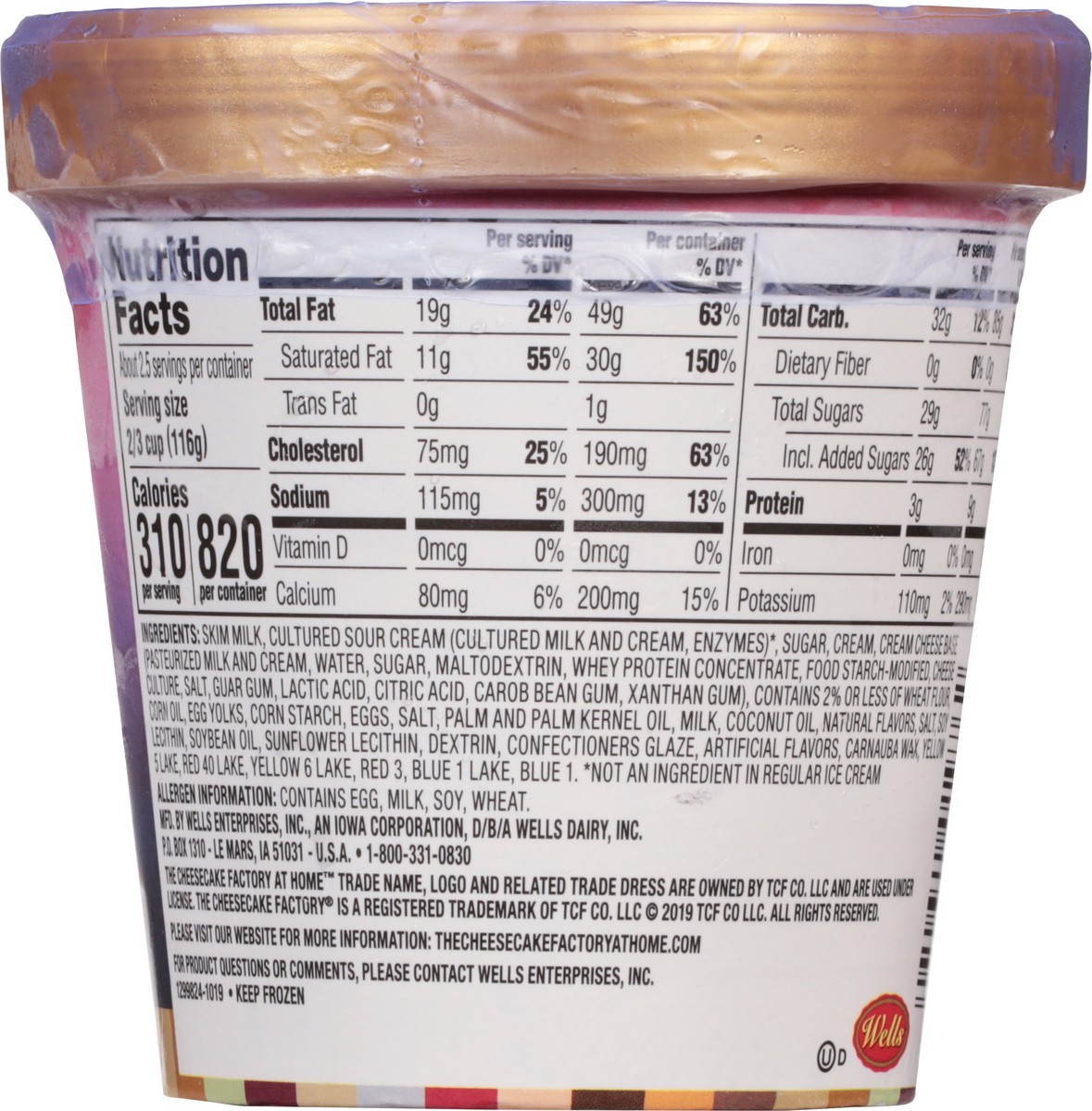 slide 5 of 9, The Cheesecake Factory At Home Birthday Cake Ice Cream 14 fl oz, 14 fl oz