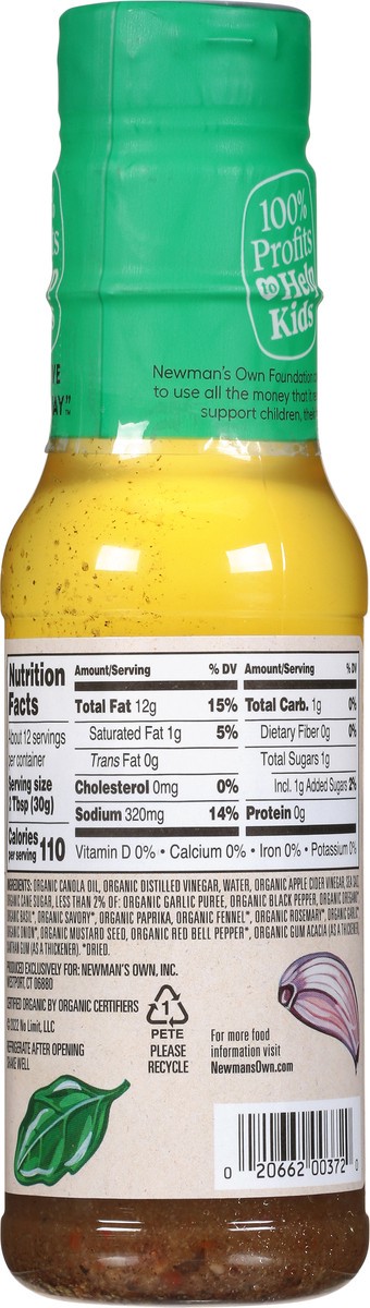 slide 9 of 9, Newman's Own Organic Italian Dressing 12 fl oz, 12 fl oz