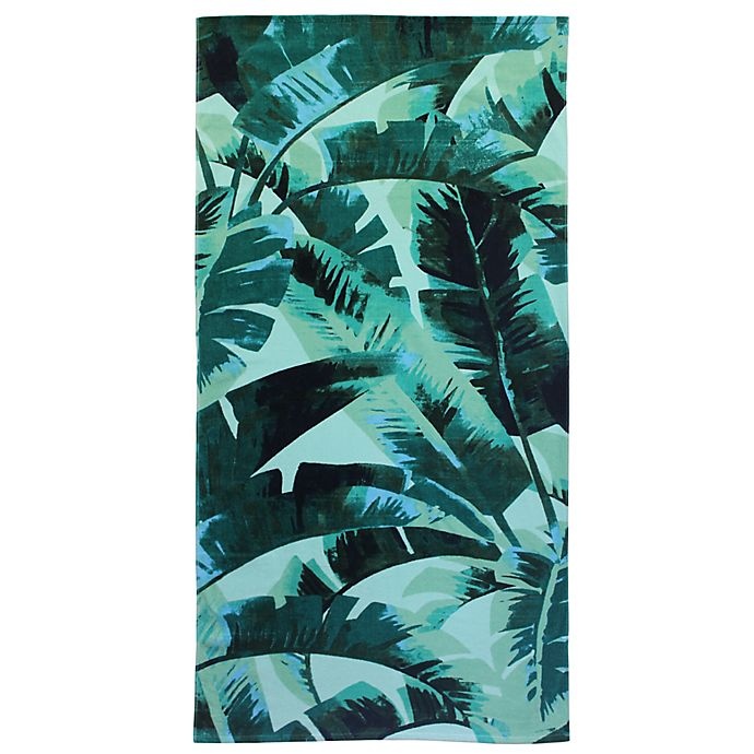 slide 1 of 1, Destination Summer Palm Leaves Beach Towel, 1 ct