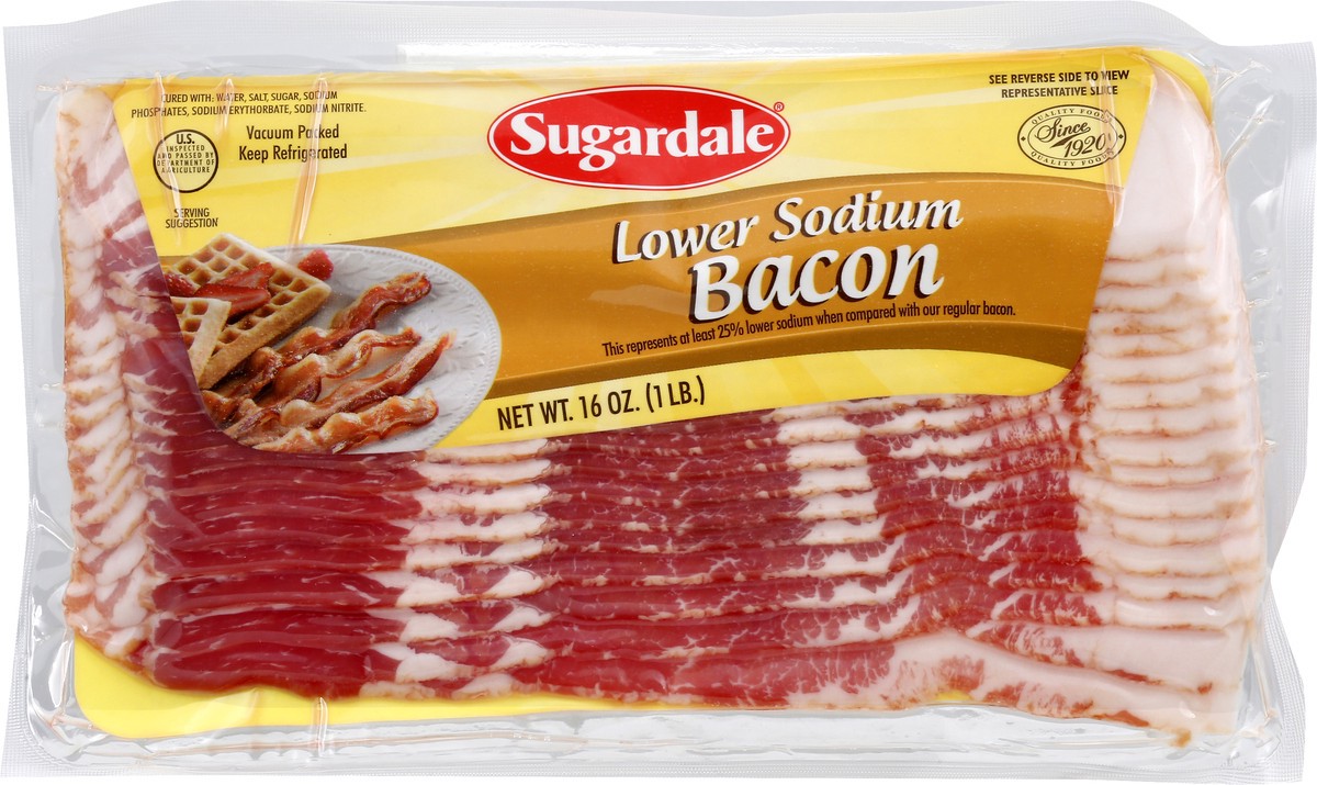 slide 1 of 9, Sugardale Bacon 16 oz, 16 oz