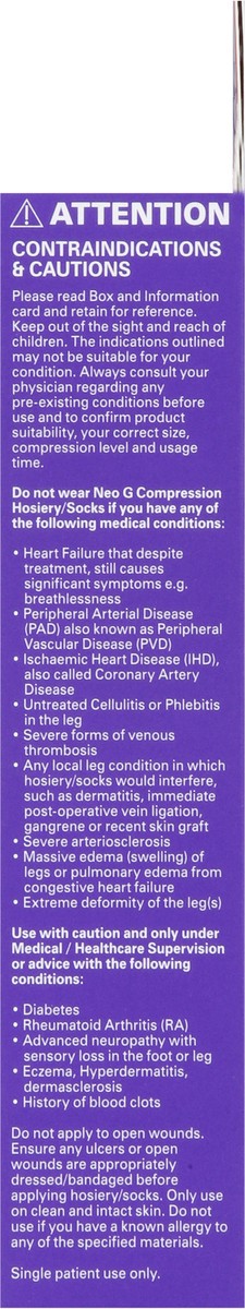 slide 4 of 9, Neo G Black Large Mens 20-30 mmHg Firm Therapeutic Socks 1 Pair, 1 ct