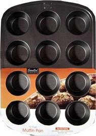 slide 1 of 1, Essential Everyday 12 Cup Nonstick Muffin Pan, 12 cups