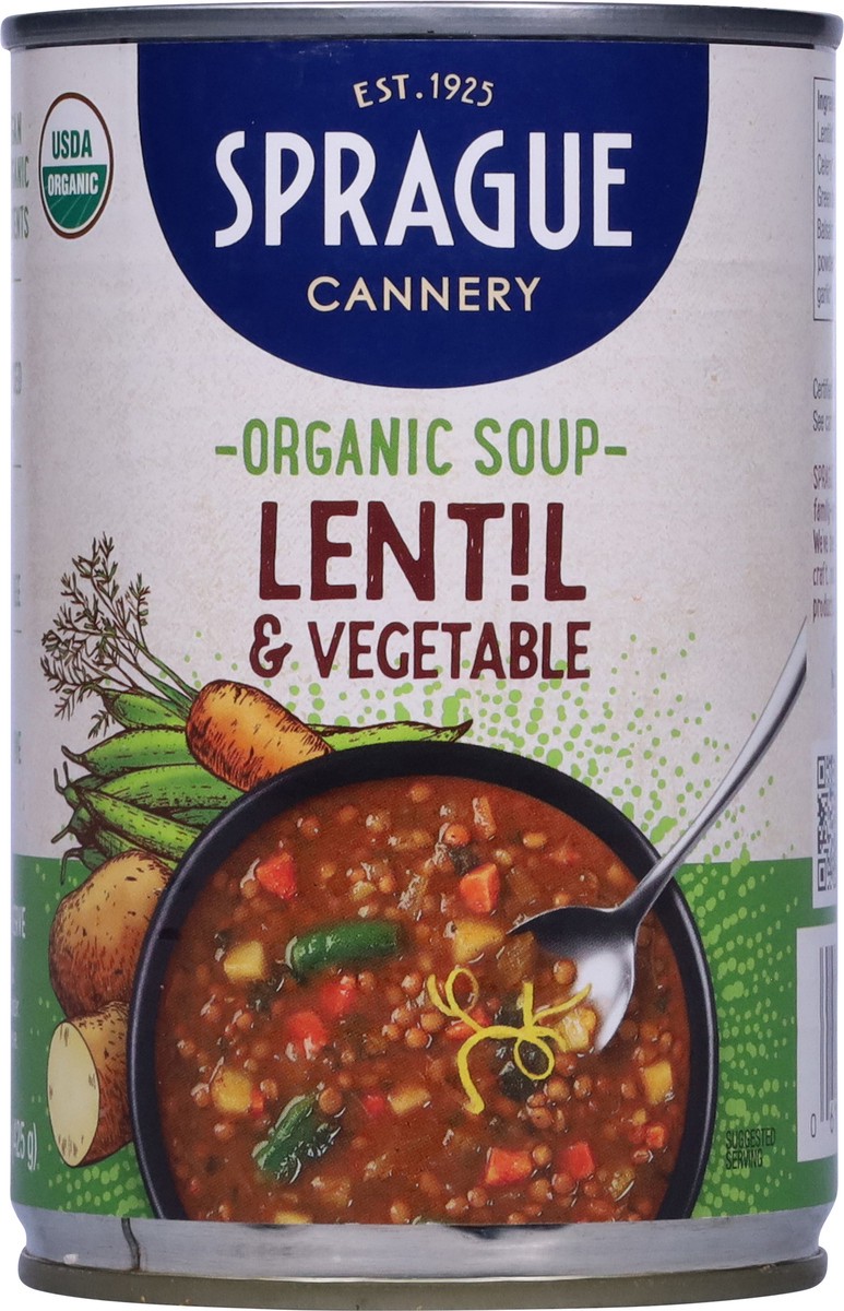 slide 9 of 15, Sprague Organic Lentil & Vegetable Soup 15 oz, 15 oz