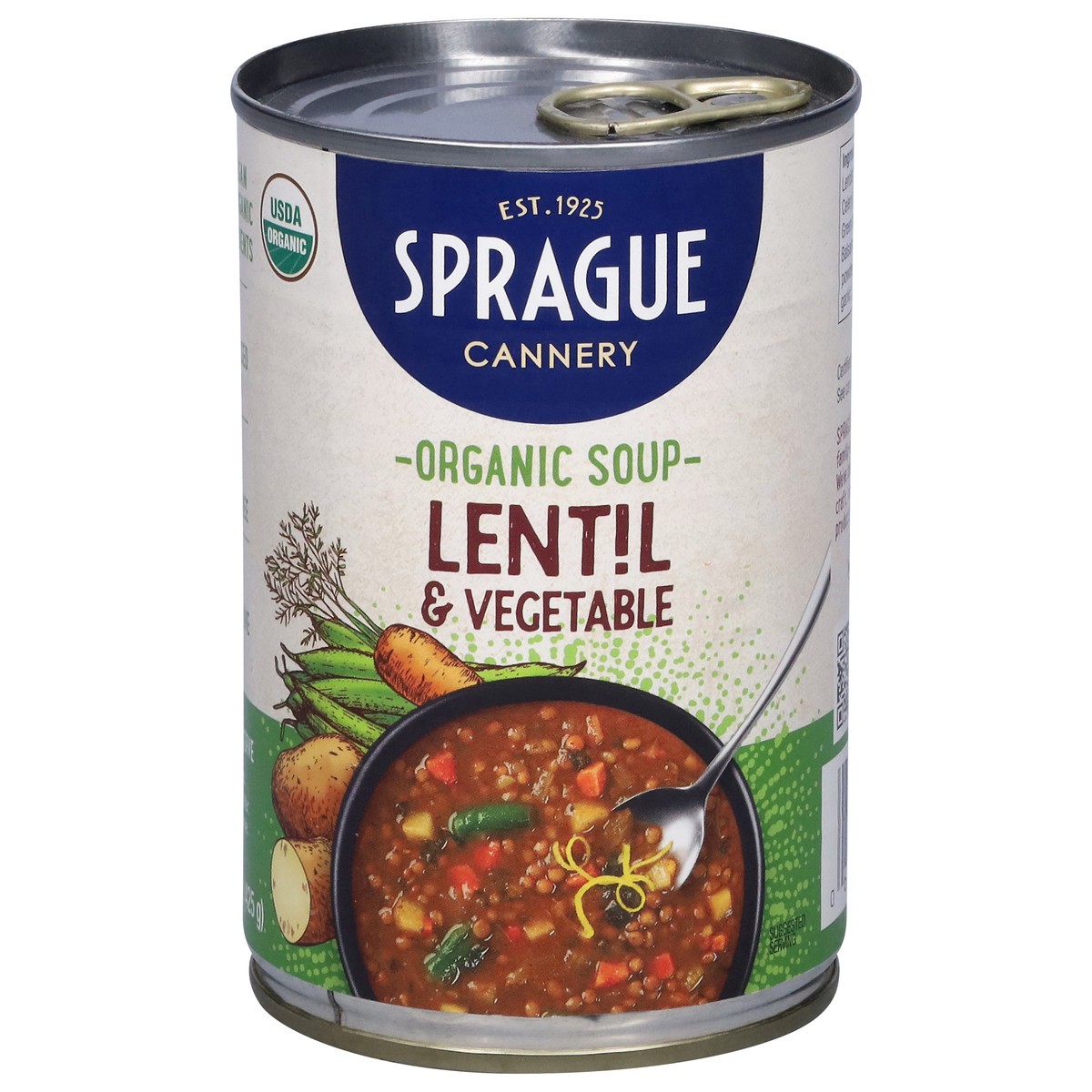 slide 1 of 15, Sprague Organic Lentil & Vegetable Soup 15 oz, 15 oz