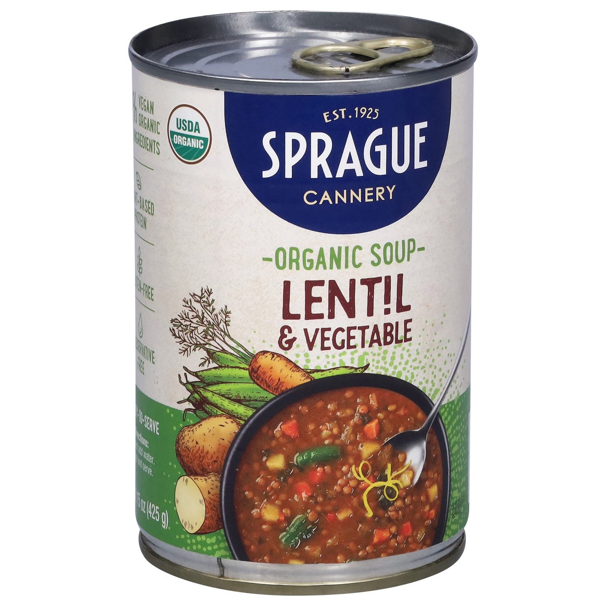 slide 12 of 15, Sprague Organic Lentil & Vegetable Soup 15 oz, 15 oz