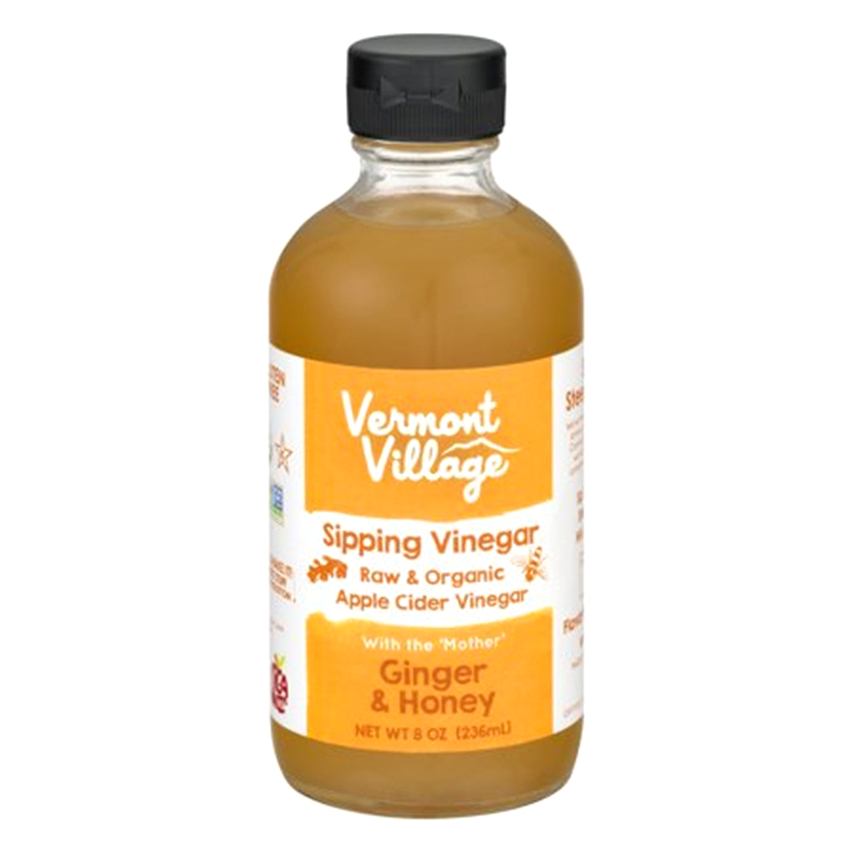 slide 1 of 1, Vermont Village Cannery Vinegar Ginger Sipping, 8 oz