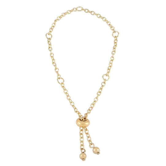 slide 1 of 3, 9" Gold Slider Charm Bracelet By Bead Landing, 9 in