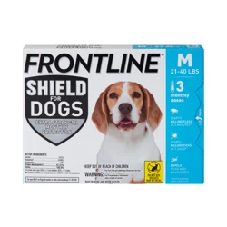 Frontline Shield Topical Flea & Tick for Medium Dogs, 3 applications