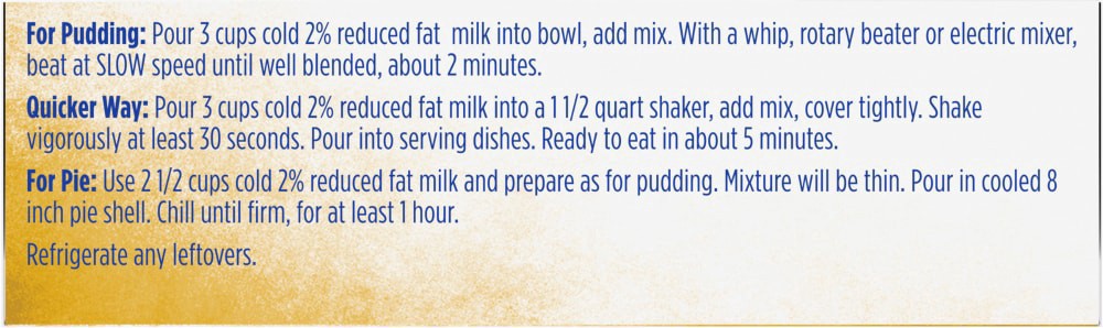 slide 2 of 3, Kroger Instant Vanilla Pudding & Pie Filling, 5.1 oz