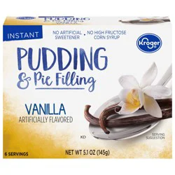 Kroger Instant Vanilla Pudding & Pie Filling