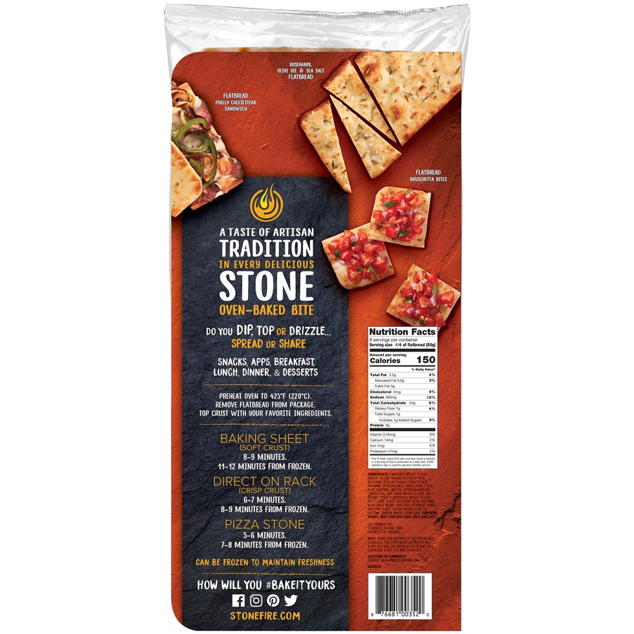 slide 2 of 3, Stonefire Authentic Flatbreads Artisan Thin Crust Pizza, 2 ct