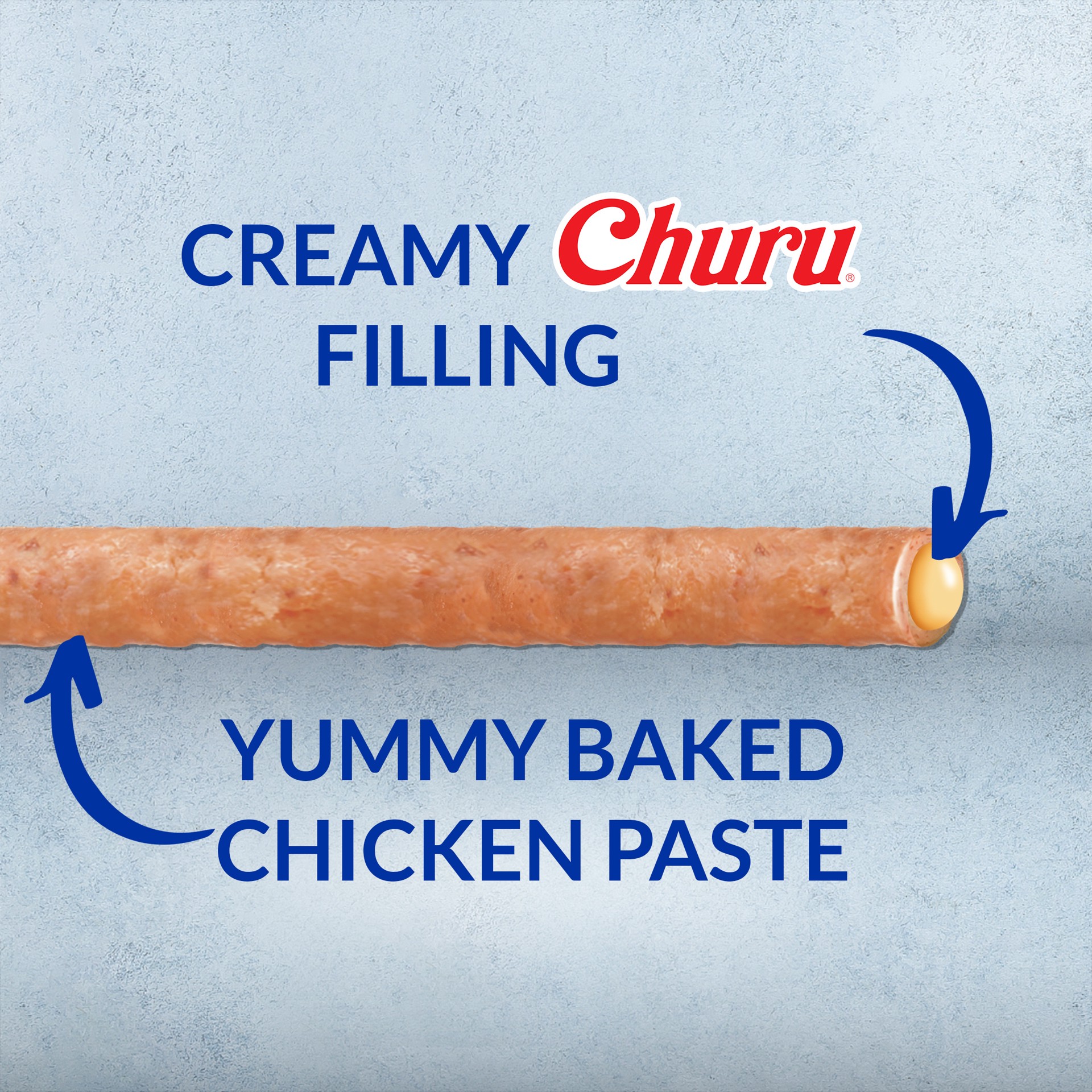 slide 6 of 6, Inaba Churu Rolls for Dogs, Soft & Chewy Baked Chicken Wrapped Churu Filled Dog Treats with Vitamin E, 0.42 Ounce Sticks, 8 Sticks, Chicken with Salmon Recipe, 8 ct