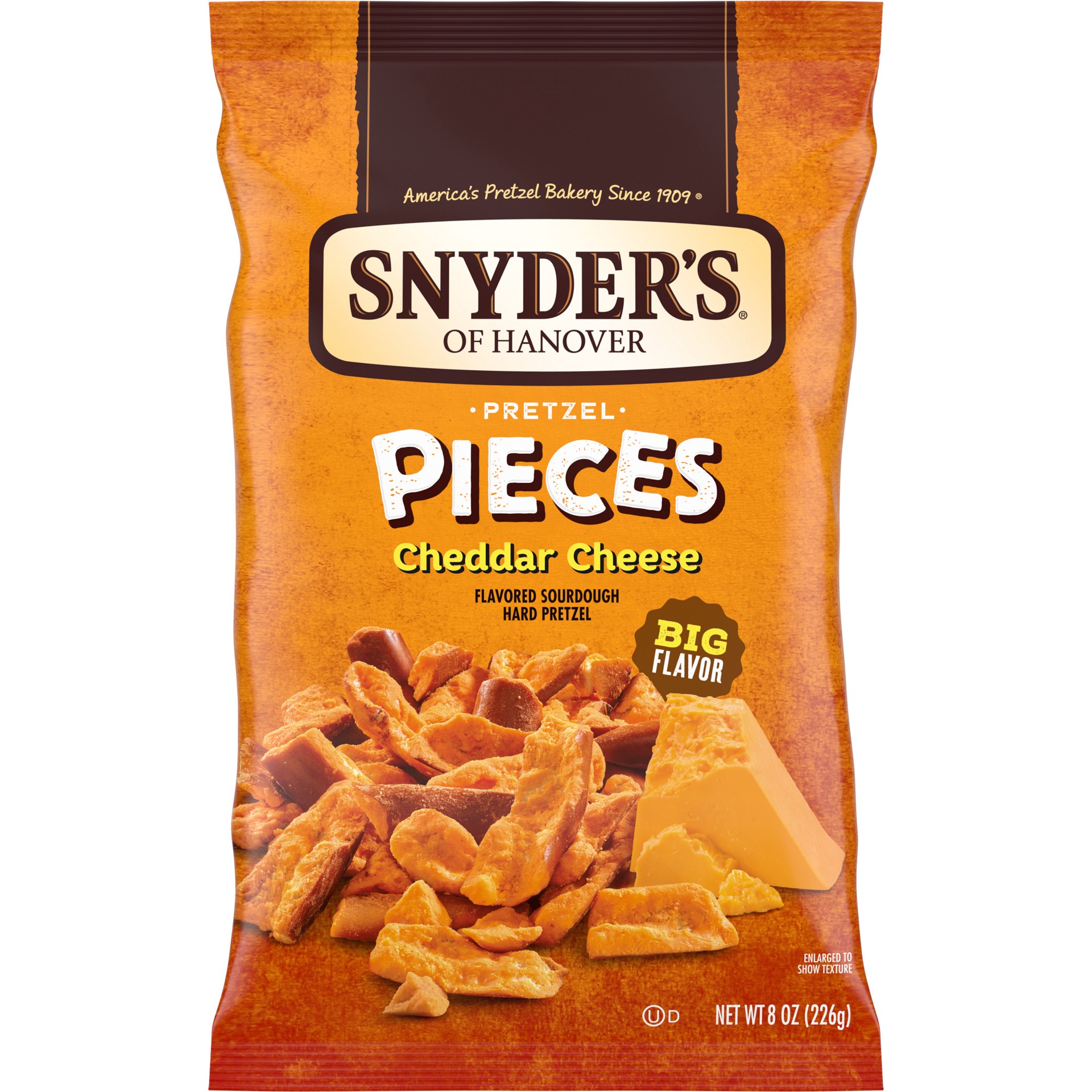 slide 1 of 5, Snyder's of Hanover Pretzel Pieces, Cheddar Cheese, 8 oz, 8 oz