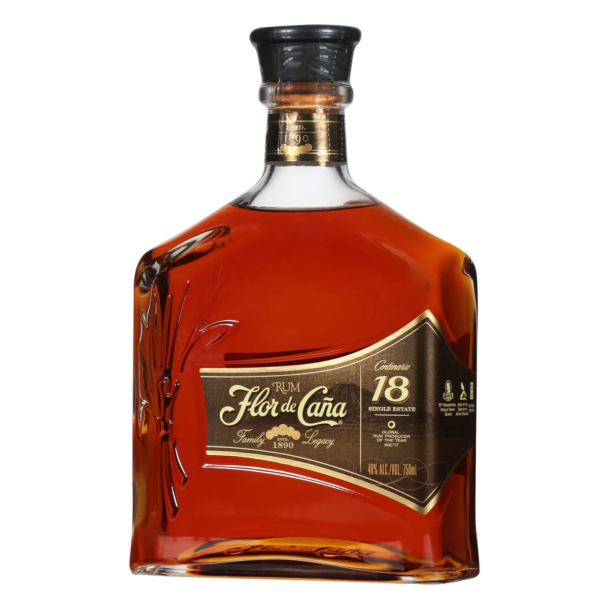 slide 3 of 11, Flor de Caña Rum, 750 ml