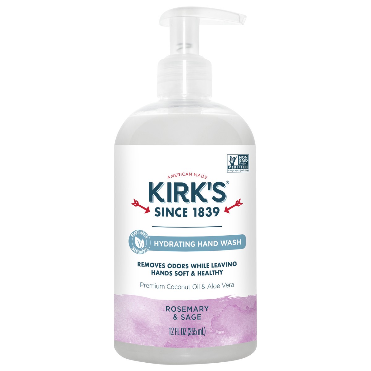 slide 1 of 5, Kirk's Rosemary & Sage Odor Neutralizing Hand Wash 12 fl oz, 12 fl oz