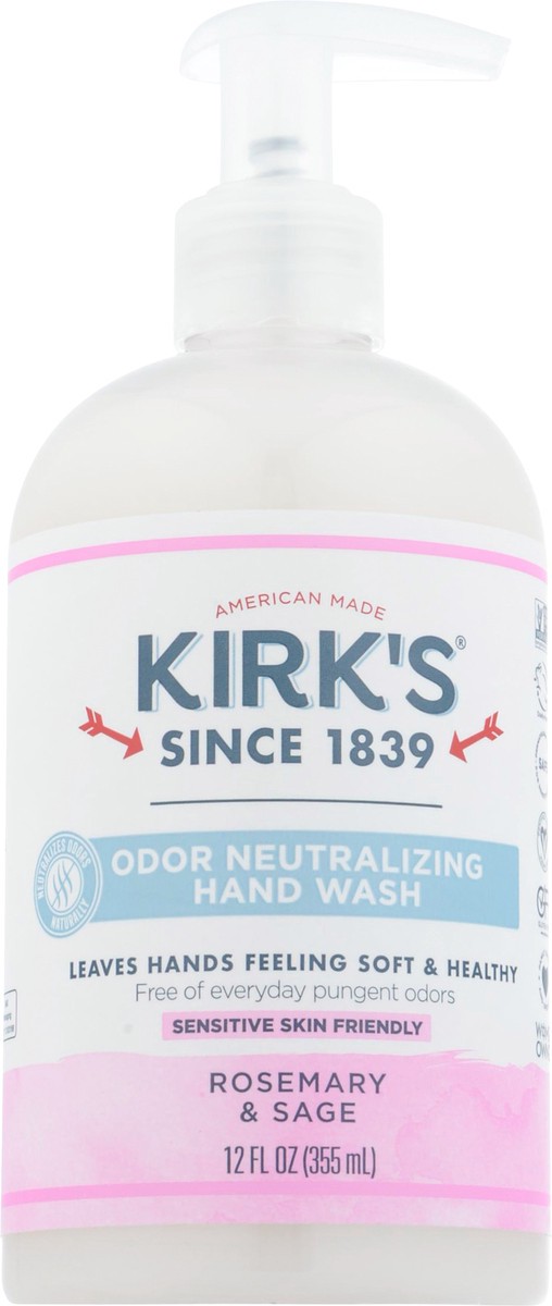 slide 1 of 5, Kirk's Rosemary & Sage Odor Neutralizing Hand Wash 12 fl oz, 12 fl oz