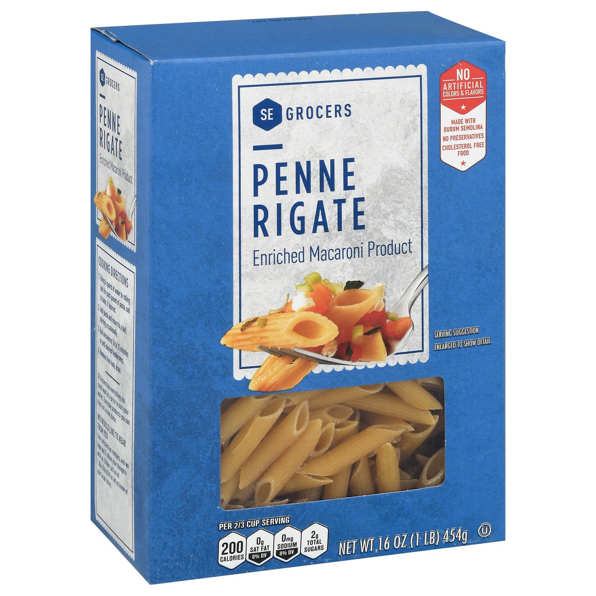 slide 1 of 13, SE Grocers Traditional Penne Rigate - 16 oz, 16 oz