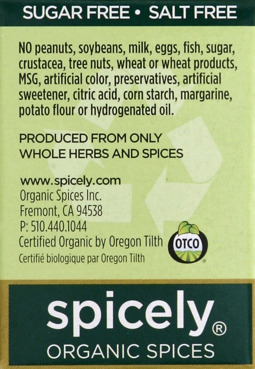 slide 3 of 4, Spicely Organic Spices Seasoning 0.45 oz, 0.45 oz