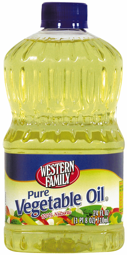 slide 1 of 1, Western Family Pure Vegetable Oil, 24 oz