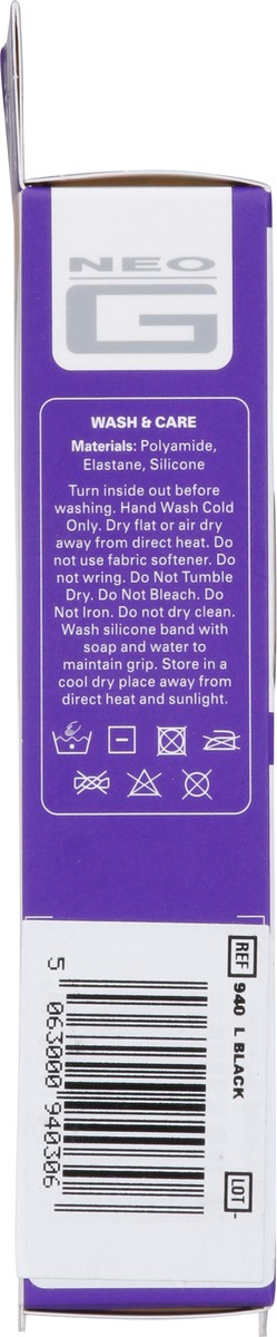 slide 9 of 9, Neo G Size L Black Energizing Moderate Active Socks L 1 ea, 1 ct