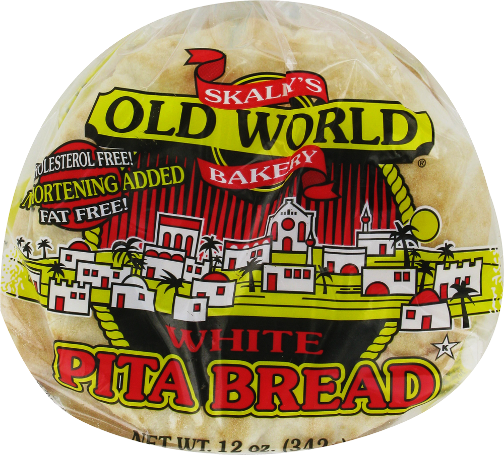 slide 1 of 1, Old World White Pita Bread, 12 oz