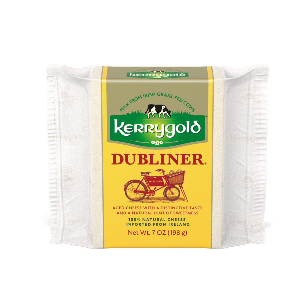 slide 1 of 9, Kerrygold Grass-Fed Dubliner Irish Cheese, 7oz, 7 oz