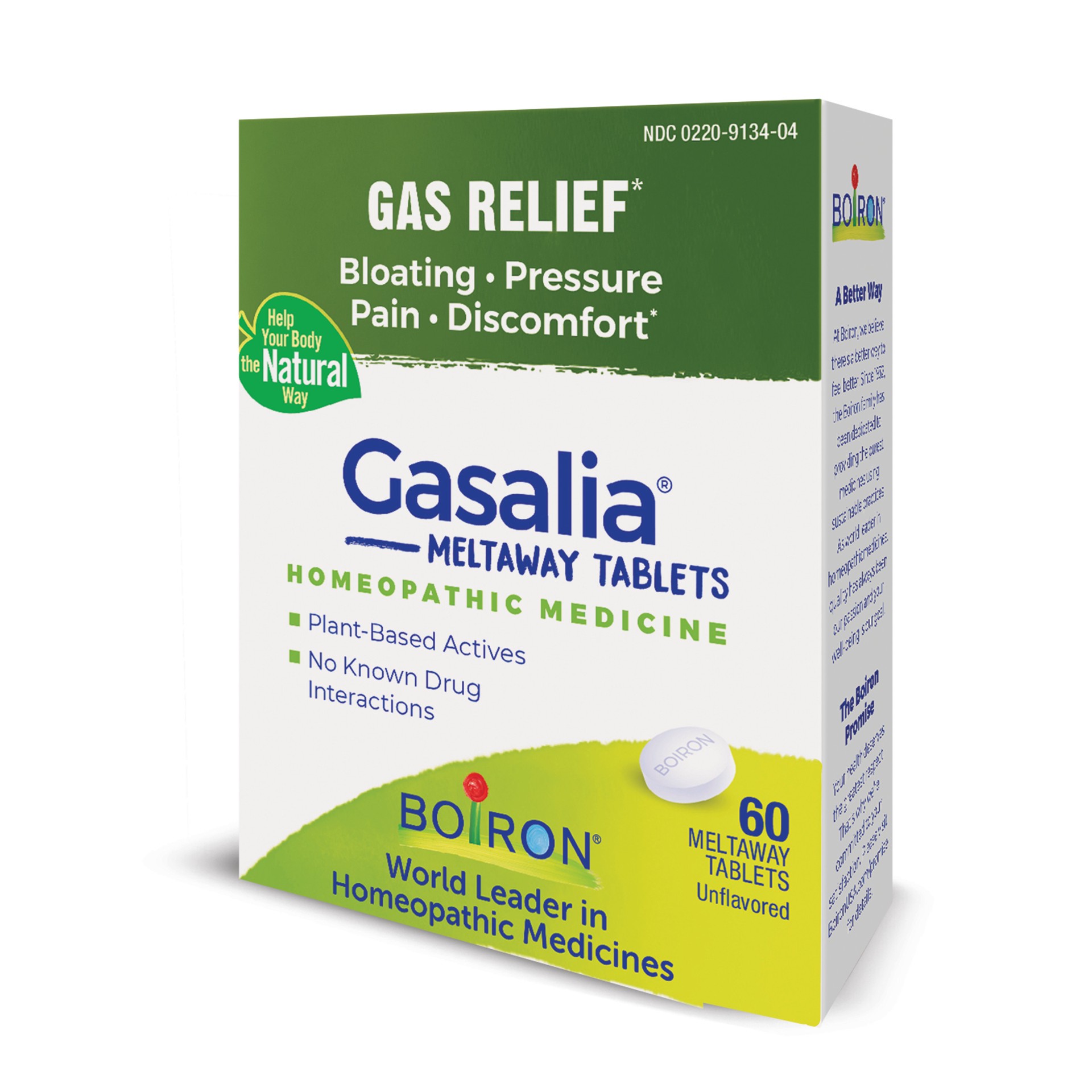 slide 5 of 6, Boiron Gasalia Unflavored Homeopathic Medicine 60 Tablets, 60 ct