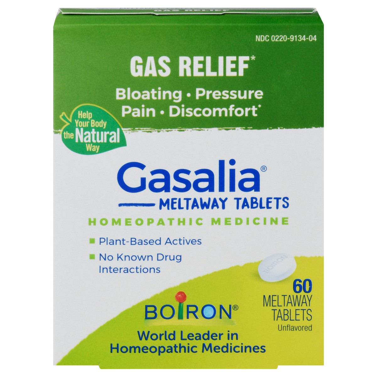 slide 1 of 6, Boiron Gasalia Unflavored Homeopathic Medicine 60 Tablets, 60 ct