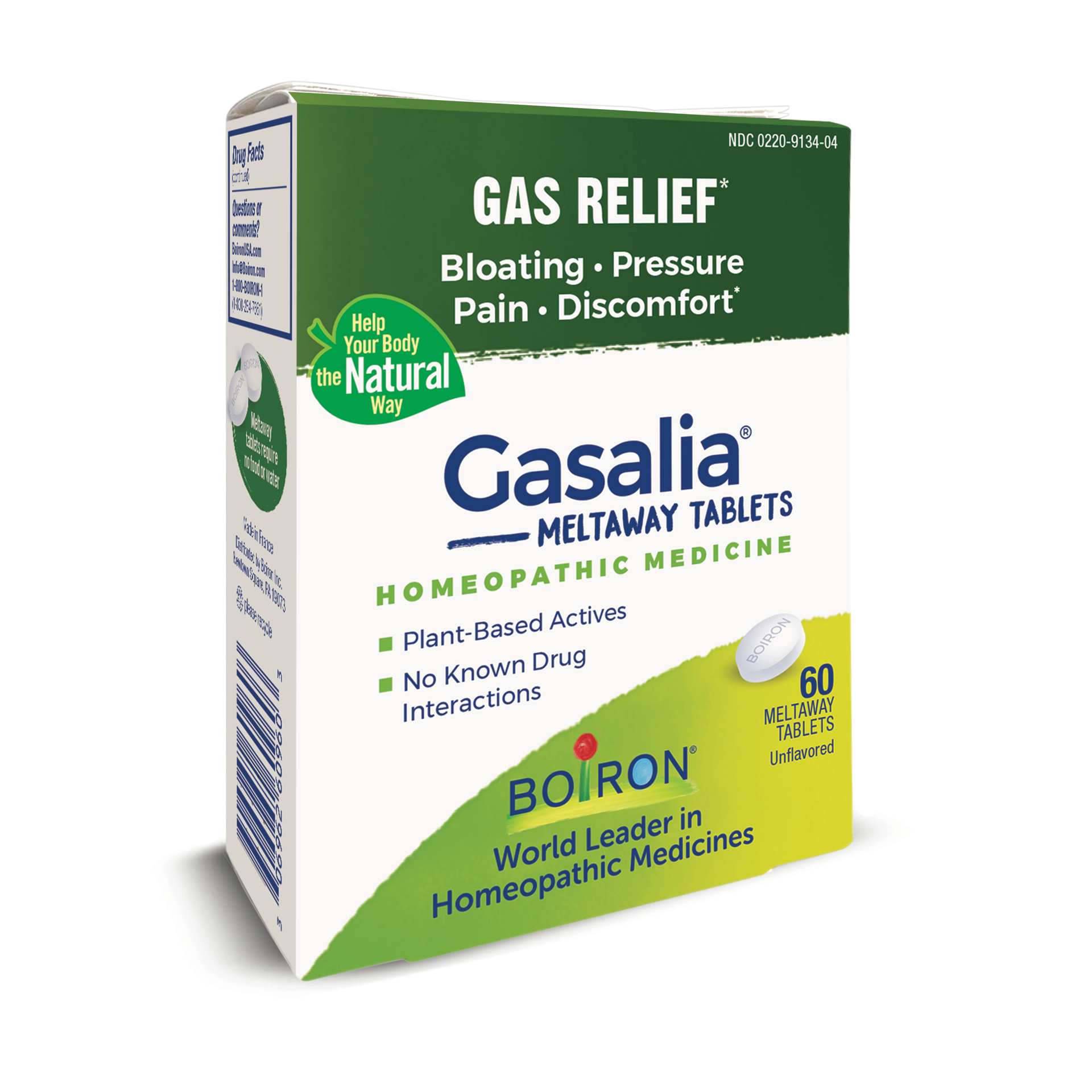 slide 6 of 6, Boiron Gasalia Unflavored Homeopathic Medicine 60 Tablets, 60 ct