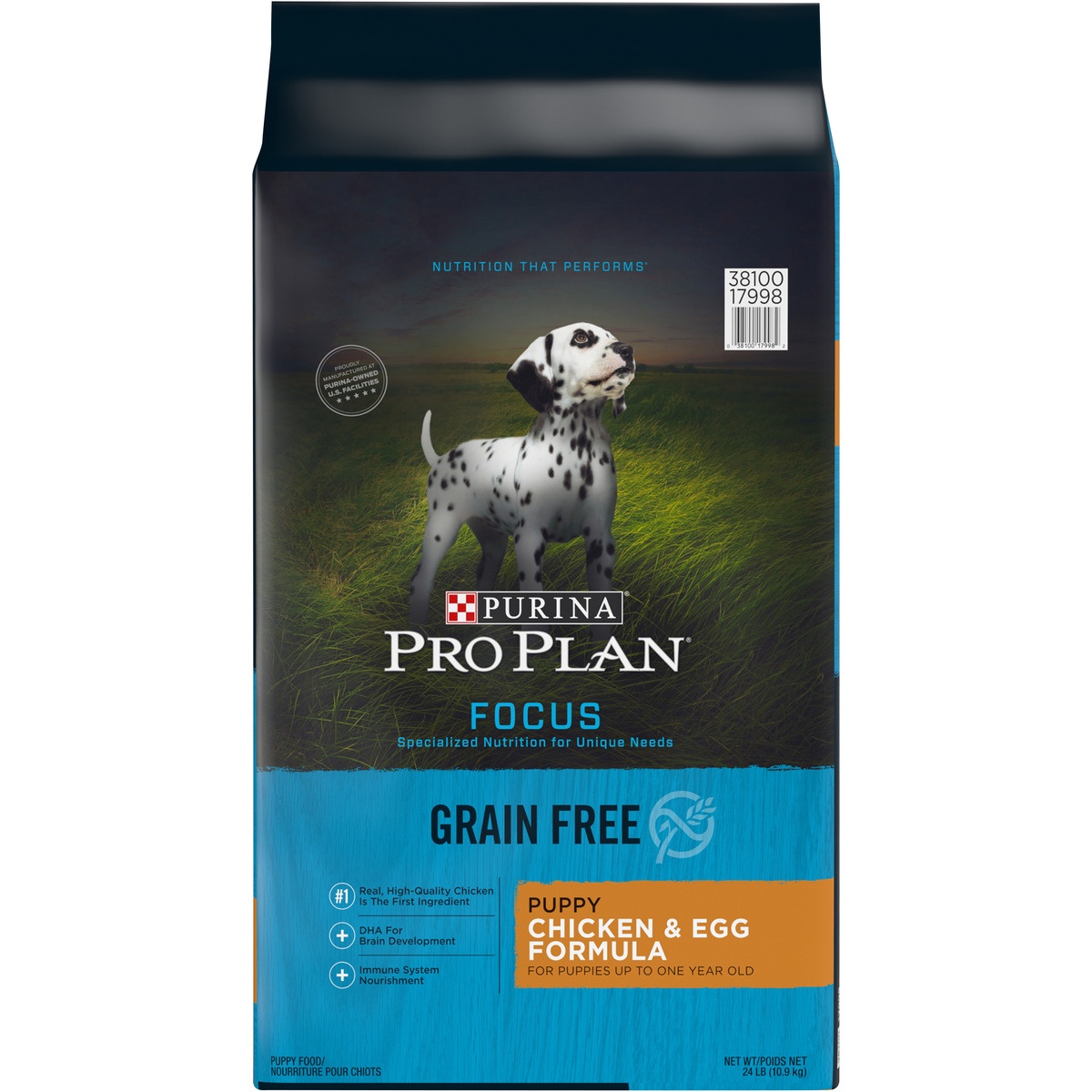 slide 1 of 1, Pro Plan Focus Grain Free Chicken & Riceformula Dry Puppy Food, 24 lb